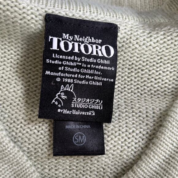 Studio Ghibli x Her Universe Cardigan Sweater Totoro Sunflower Embroidered Knit - Picture 10 of 11